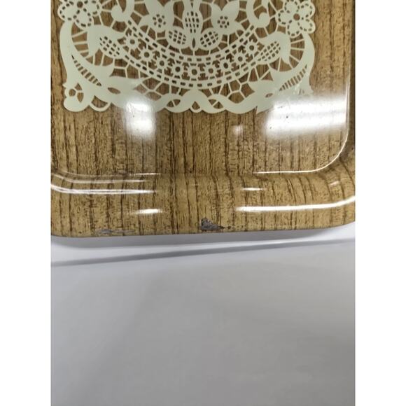 Vintage MCM Metal TV/Lap Trays , Set Of 4 Flower Power RETRO - Picture 8 of 13